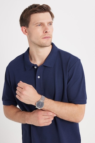 Tudors Erkek Regular Fit Klasik Kesim Pamuklu Yumuşak Dokulu Serin Tutan Kumaş Düz Lacivert Polo Yaka Tişört-35001 Lacivert