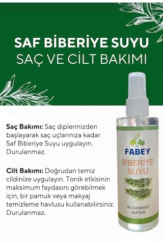 Biberiye Suyu Destekleyici Saç Toniği %100 Doğal - 200ml