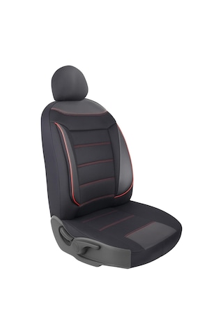 Renault Clio 4 Araçlara Uyumlu Tam Takım Flex K Model Oto Koltuk Kılıfı Siyah-kırmızı