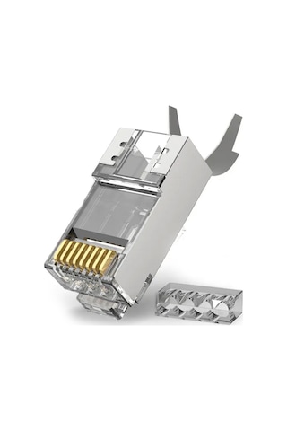 Yüksek Performanslı Altın Kaplama Rj45 8p8c Cat7 Konnektör-2 Adet