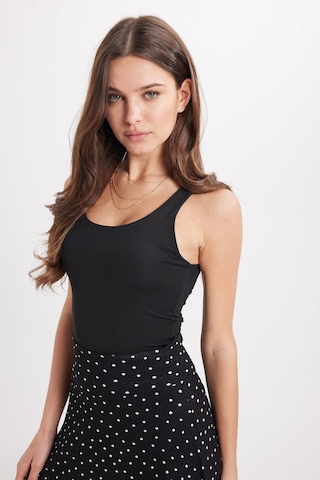 Tudors Kadın Standart Fit Normal Kesim Kolsuz Halter Yaka Siyah Crop Atlet-50961