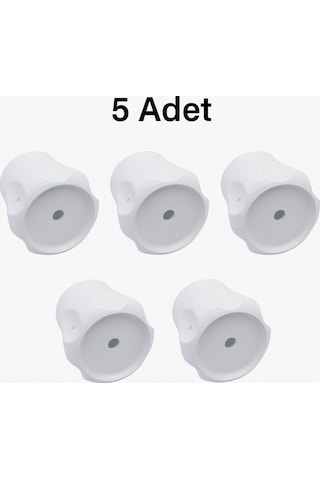 Vidalı 7 Mm - 5 Adet Radyatör Vanası Başlığı - Geniş Tip Petek Vana Kapağı - Petek Musluk Kafası