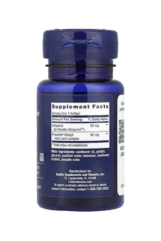Super Ubiquinol Coq10 With Enhanced Mitochondrial Support, Heart Health And Shilajit 50 Mg, 100 Softgels