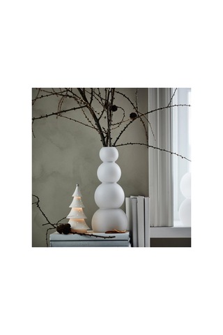 Ikea Vinterfint Cam Vazo 32 Cm Beyaz
