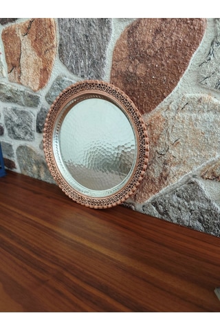 Modabakir Bakır Supla, Tabak Petek Işlemeli 22 Cm