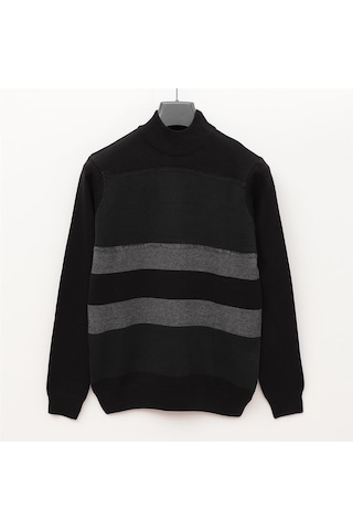 Dio Rise Erkek Şardonsuz Uzun Kol İnce Bisiklet Yaka Sweatshirt - 180981 - Siyah Siyah