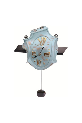 Antartidee Raf Üzerine Sarkaçlı Saat / Drop Pendulum Clock Antik