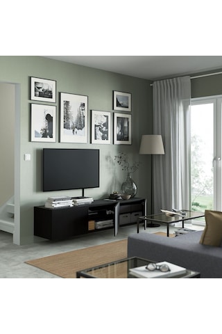 Tv Sehpası, Venge, 180x42x38 Cm, Lappvıken Meşe