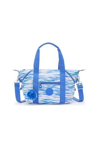 Kıplıng Art Mini Küçük Boy Omuz Çantası Ayarlanabilir Uzun Askısı İle Desenli Dıluted Blue Beyaz - Mavi