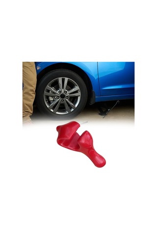 Suntek Boncuk Tutucu Oto Araba Lastiği Kelepçesi Kırmızı