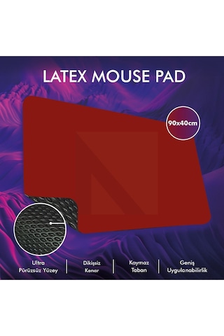 MP05 - 90x40 2xlarge Kırmızı Gaming Mousepad Ev Ofis Oyun