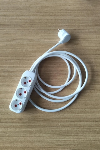 Fetih 3 Metre El Yapımı Seyyar Uzatma Kablosu 3x1.5 Mm² Usta Ellerden Evinize/işinize Gelen Kalite 3 M