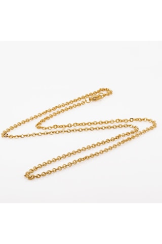 Chavin Bayan 45 Cm. 2 Mm. Ip Kaplama Çelik Kolye Zinciri Ap82 Altın