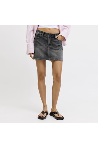 Jack & Jones Kadin Kot Etek - Laura - 12289304 Medium Grey Denim