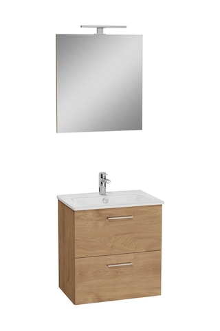 VitrA Mia Banyo Dolabı Seti 60 Cm Çekmeceli Altın Meşe 67092 Diğer