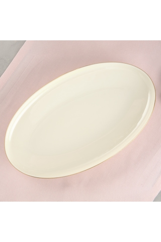 Aryıldız Hazel Gold Kayık Tabak 30 Cm Çok Renkli