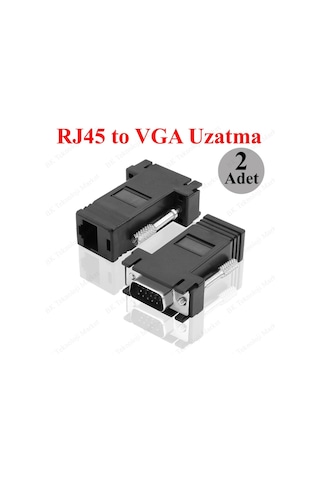 Rj45 Cat5 Cat/6 Vga Extender Ethernet Kablo Vga Uzatma Adaptörü