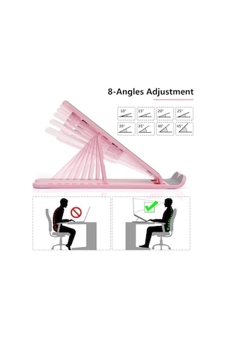 Büro Ev Ofis Bilgisayarı İçin 7 Kademe Ayarlanır Dizüstü Notebook Laptop Standı