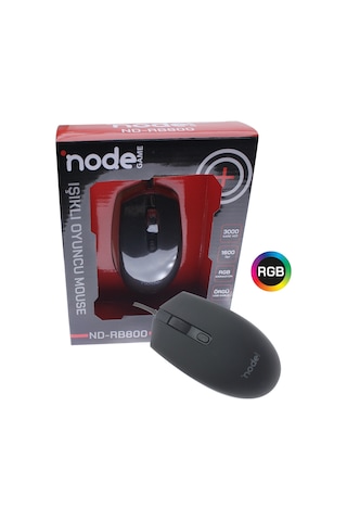 Node Game ND-RB800 Kablolu Rgb Işıklı Optik Mouse