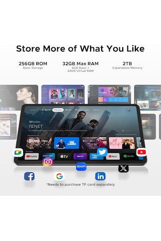 Doogee V Pad 5G 8 GB 256 GB 15 Sim Kartlı 12" Tablet