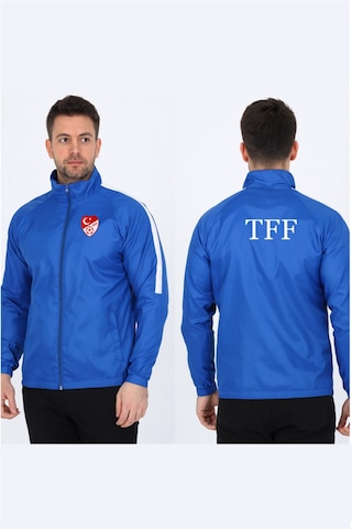 Mavi Astarlı Yağmurluk, Tff Armalı Ve Tff Yazılı K0178-4xl