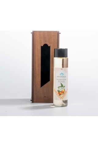 Portakal Çiçeği Kokulu 80 Cam Şişe Kolonya Ahşap Kutulu 180 Ml