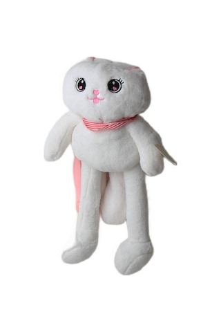 İthal Kumaş Kulakları & Ayakları Uzayıp Küçülen Sevimli Tavşan Peluş Oyuncak & Uyku Arkadaşı 75 Cm. 001