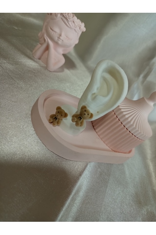 Kahverengi Peluş Ayıcık Küpe