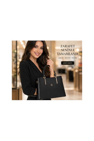 Raymond Noir Elegance Kadın El Çantası Siyah