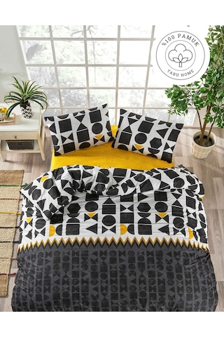 Tabu Home %100 Pamuklu Etnik Tek Kişilik Nevresim Seti