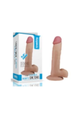 Lilitu Shop Lovetoy 22 CM Gerçekçi Çift Katmanlı Ten Rengi Silikon Penis