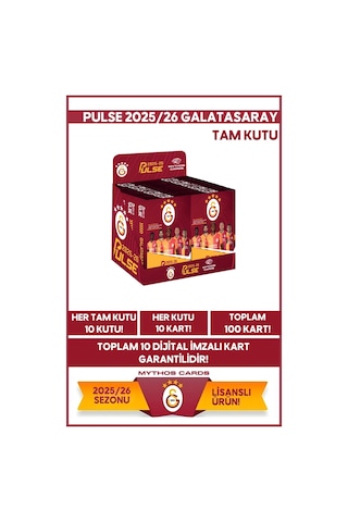 Galatasaray - Pulse Futbolcu Kartları 2025/26 - Tam Kutu
