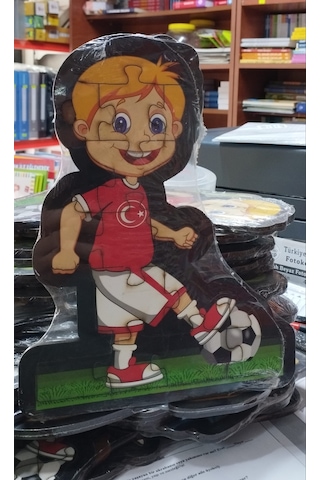 Ahşap Puzzle Futbolcu Hikayeli Arkası Hikayeli Kod 13