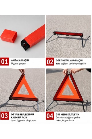 Storeşahin Katlanabilir Üçgen Acil Durum Reflektörü Shn0720