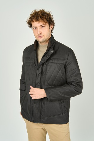 Lucas Erkek Hakim Yaka Fermuar Ve Çıtçıt Kapamalı Kaban 4784 Haki Haki