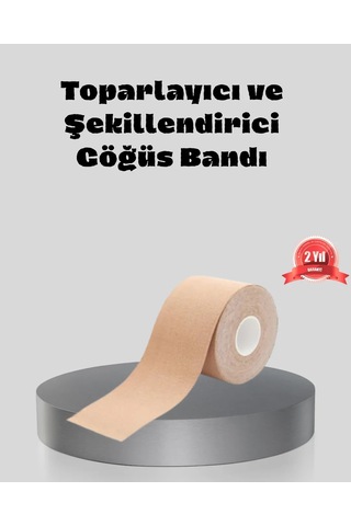 Veraura Lifestyle Suya Dayanıklı Görünmez Göğüs Bandı Pamuklu Ve Esnek Destek Bandı Standart