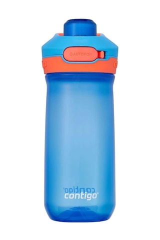 Contigo Jessie Tritan Bas İç Kapaklı Çocuk Suluğu 420ml - Mavi Mavi
