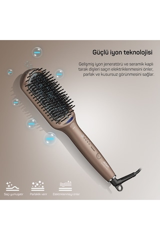 Arzum AR5082-T Superstar Pro Saç Düzleştirici Fırça