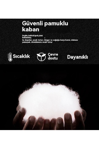 Erkekler İçin Kışlık Sıcak Pamuklu Dolgulu Ceket Yeşil