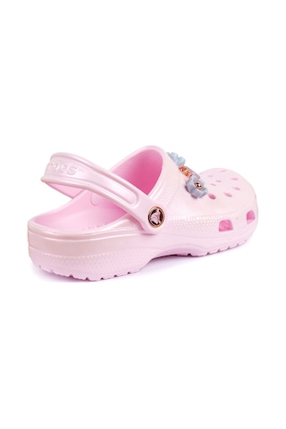 Crocs Classıc Irıdescent Charm Kız Çocuk Terlik 211220-6zw Pembe