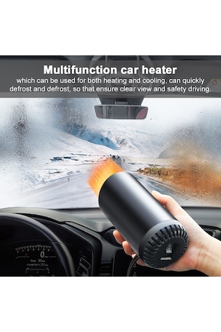 Flybuy Araba Isıtıcı 150w, Taşınabilir Ön Cam Hızlı Isıtma, Kış Sürüşü İçin Mükemmel