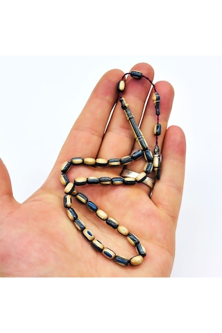 Tesbih Pasajı Bilek Boy Mavi Kapsül Kesim Gaffur Ağacı Tesbih