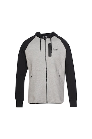 Hummel Nova Zıp Hoodıe Erkek Fermuarlı Ceket Gri Gri