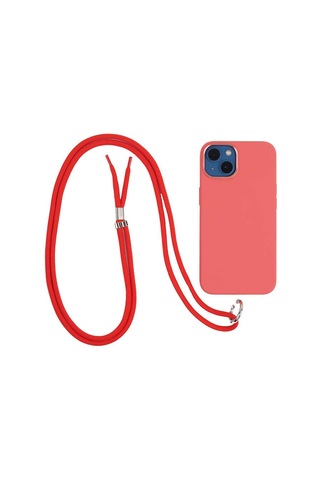 Noktaks - Cep Telefonu Kumaş Halat İp 140 Cm - Kırmızı T23938