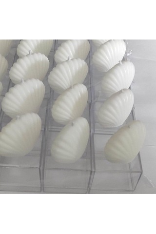 Bernami Mumluk Şamdanpinterest Istiridye Mum Kutulu Söz/nişan Dekor Hediyelik - 10 Adet Diğer
