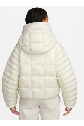 Sportswear Therma-fit Primaloft Thermoplume Swoosh Puffer Full-zip Kadın Mont Ndd Sport Beyaz