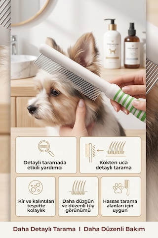 Andis Kedi Köpek Sık Dişli Pire Ve Bit Temizleme Tarağı