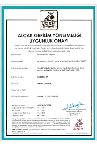 Palmiye Çift Kişilik Elektrikli Battaniye Keçeli Diğer