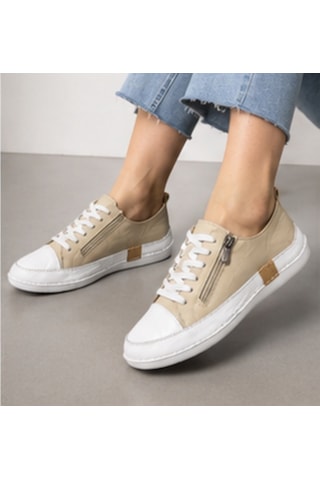 N Napa Shoe Np.8260f.bej Deri Sneaker