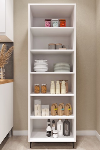 Ases Mobilya Ases E51 Çok Amaçlı Dolap Mutfak Dolabı , Banyo Dolabı , Kiler Dolabı , Ayakkabılık Dolabı Beyaz Beyaz